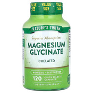 <img alt="Natures Truth, Magnesium Glycinate, Chelated, 120 Quick Release Capsules (100 mg per Capsule)" title="Natures Truth, Magnesium Glycinate, Chelated, 120 Quick Release Capsules (100 mg per Capsule),840093123541"