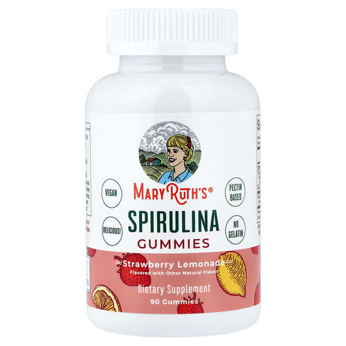<img alt="MaryRuths, Spirulina Gummies, Strawberry Lemonade, 90 Gummies" title="MaryRuths, Spirulina Gummies, Strawberry Lemonade, 90 Gummies,810104620161"