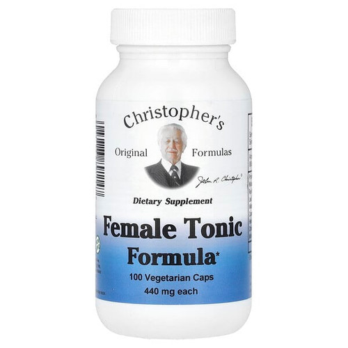 <img alt="Christophers Original Formulas, Female Tonic Formula, 440 mg, 100 Vegetarian Caps" title="Christophers Original Formulas, Female Tonic Formula, 440 mg, 100 Vegetarian Caps,084783891147"