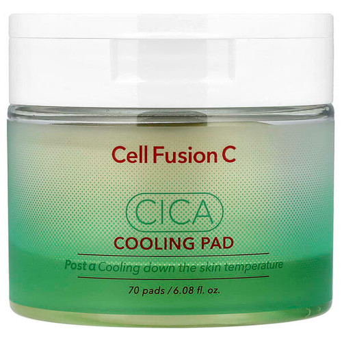 <img alt="Cell Fusion C, Cica Cooling Pad, 70 Pads, 6.08 fl oz (180 ml)" title="Cell Fusion C, Cica Cooling Pad, 70 Pads, 6.08 fl oz (180 ml),8809694625627"