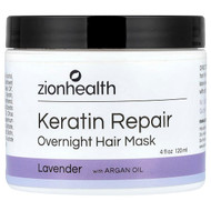 <img alt="Zion Health, Keratin Repair Overnight Hair Mask, Lavender, 4 fl oz (120 ml)" title="Zion Health, Keratin Repair Overnight Hair Mask, Lavender, 4 fl oz (120 ml),093141102603"