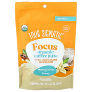 <img alt="Four Sigmatic, Focus, Organic Instant Coffee Latte With Lions Mane Mushroom, Vanilla, 4.23 oz (120 g)" title="Four Sigmatic, Focus, Organic Instant Coffee Latte With Lions Mane Mushroom, Vanilla, 4.23 oz (120 g),816897024681"
