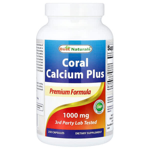 <img alt="Best Naturals, Coral Calcium Plus, 250 Capsules" title="Best Naturals, Coral Calcium Plus, 250 Capsules,817716014074"
