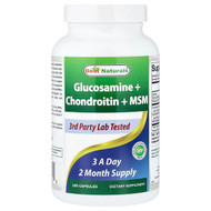 <img alt="Best Naturals, Glucosamine + Chondroitin + MSM, 180 Capsules" title="Best Naturals, Glucosamine + Chondroitin + MSM, 180 Capsules,817716010229"