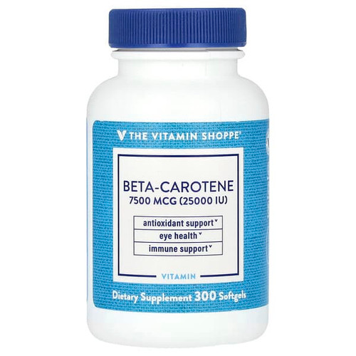 <img alt="The Vitamin Shoppe, Beta-Carotene, 7,500 mcg (25,000 IU), 300 Softgels" title="The Vitamin Shoppe, Beta-Carotene, 7,500 mcg (25,000 IU), 300 Softgels,766536010738"