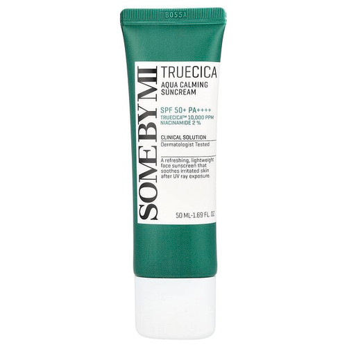 <img alt="SOME BY MI, Truecica, Aqua Calming Sunscreen, SPF 50+ PA++++, 1.69 fl oz (50 ml)" title="SOME BY MI, Truecica, Aqua Calming Sunscreen, SPF 50+ PA++++, 1.69 fl oz (50 ml),8809647391951"