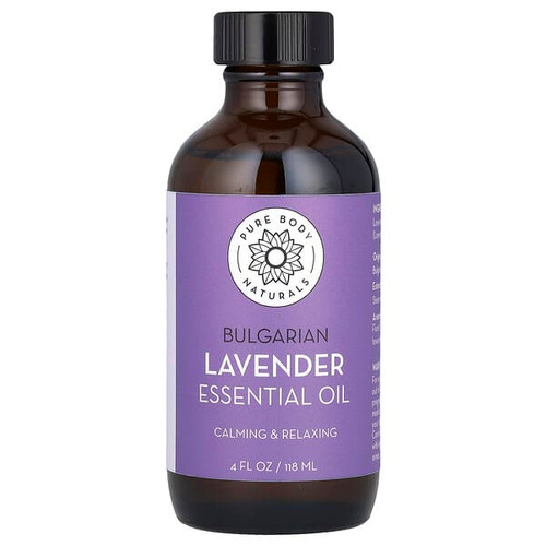 <img alt="Pure Body Naturals, Essential Oil, Bulgarian Lavender, 4 fl oz (118 ml)" title="Pure Body Naturals, Essential Oil, Bulgarian Lavender, 4 fl oz (118 ml),860001423877"