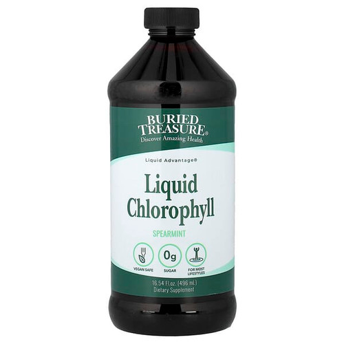 <img alt="Buried Treasure, Liquid Chlorophyll, Spearmint, 16.54 fl oz (496 ml)" title="Buried Treasure, Liquid Chlorophyll, Spearmint, 16.54 fl oz (496 ml),016055500198"