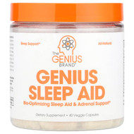 <img alt="The Genius Brand, Genius Sleep Aid, 40 Veggie Capsules" title="The Genius Brand, Genius Sleep Aid, 40 Veggie Capsules,850098008057"