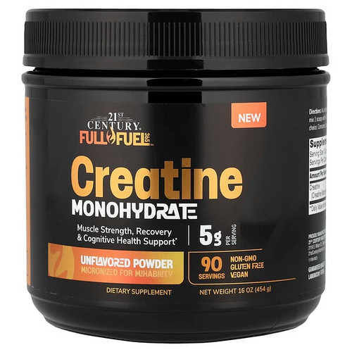 <img alt="21st Century, Full Fuel 365, Creatine Monohydrate, Unflavored, 16 oz (454 g)" title="21st Century, Full Fuel 365, Creatine Monohydrate, Unflavored, 16 oz (454 g),740985222614"