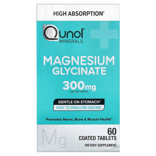 <img alt="Qunol, Magnesium Glycinate, 60 Coated Tablets (150 mg per Tablet)" title="Qunol, Magnesium Glycinate, 60 Coated Tablets (150 mg per Tablet),850052593254"