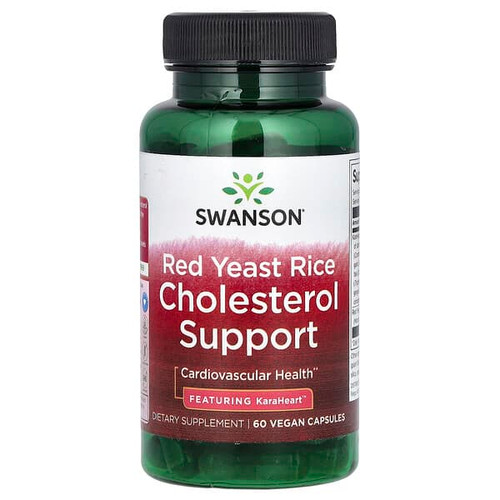 <img alt="Swanson, Red Yeast Rice Cholesterol Support, 60 Vegan Capsules" title="Swanson, Red Yeast Rice Cholesterol Support, 60 Vegan Capsules,087614119175"