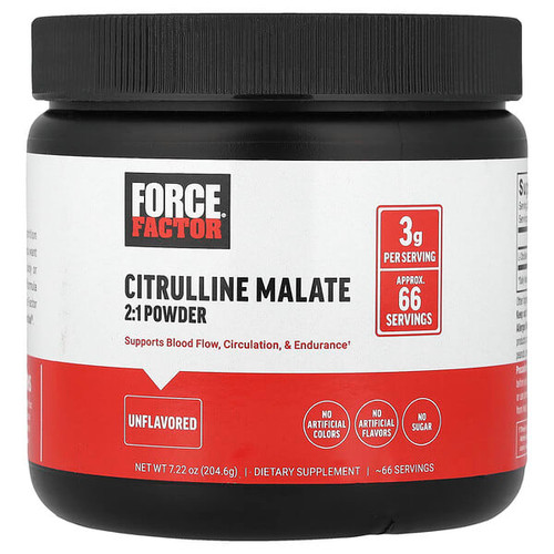 <img alt="Force Factor, Citrulline Malate 2-1 Powder, Unflavored, 7.22 oz (204.6 g)" title="Force Factor, Citrulline Malate 2-1 Powder, Unflavored, 7.22 oz (204.6 g),810126660268"