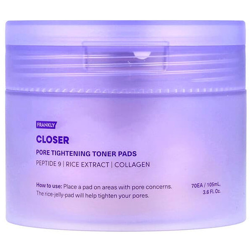 <img alt="Frankly, Closer Pore Tightening Toner Pads, 70 Pads, 3.6 fl oz (105 ml)" title="Frankly, Closer Pore Tightening Toner Pads, 70 Pads, 3.6 fl oz (105 ml),8809954943911"