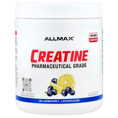 <img alt="ALLMAX, Creatine, Pharmaceutical Grade, Blueberry Lemonade, 6.7 oz (190 g)" title="ALLMAX, Creatine, Pharmaceutical Grade, Blueberry Lemonade, 6.7 oz (190 g),665553230436"