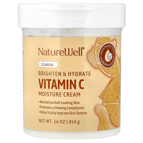 <img alt="Naturewell, Vitamin C Moisture Cream, 16 oz (454 g)" title="Naturewell, Vitamin C Moisture Cream, 16 oz (454 g),811170034395"