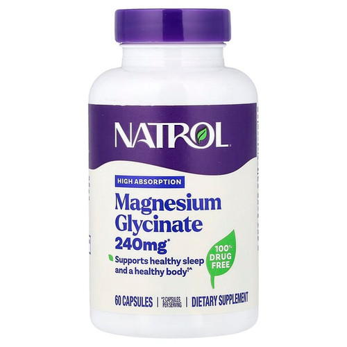 <img alt="Natrol, Magnesium Glycinate, High Absorption, 60 Capsules (120 mg per Capsule)" title="Natrol, Magnesium Glycinate, High Absorption, 60 Capsules (120 mg per Capsule),047469083502"