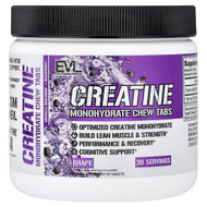<img alt="EVLution Nutrition, Creatine Monohydrate Chew Tabs, Grape, 90 Tablets" title="EVLution Nutrition, Creatine Monohydrate Chew Tabs, Grape, 90 Tablets,810167100785"