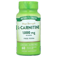 <img alt="Natures Truth, L-Carnitine, Mega Strength, 60 Quick Release Capsules (500 mg per Capsule)" title="Natures Truth, L-Carnitine, Mega Strength, 60 Quick Release Capsules (500 mg per Capsule),840093101013"