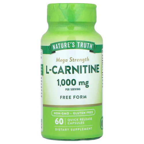 <img alt="Natures Truth, L-Carnitine, Mega Strength, 60 Quick Release Capsules (500 mg per Capsule)" title="Natures Truth, L-Carnitine, Mega Strength, 60 Quick Release Capsules (500 mg per Capsule),840093101013"