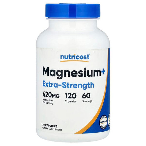 <img alt="Nutricost, Magnesium+, Extra-Strength, 120 Capsules (210 mg per Capsule)" title="Nutricost, Magnesium+, Extra-Strength, 120 Capsules (210 mg per Capsule),810014672083"