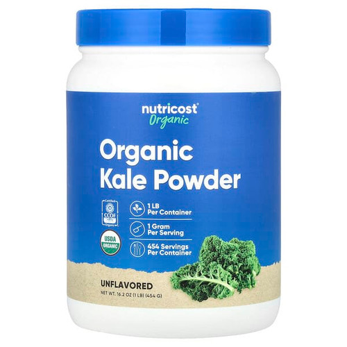 <img alt="Nutricost, Organic Kale Powder, Unflavored, 16.2 oz (454 g)" title="Nutricost, Organic Kale Powder, Unflavored, 16.2 oz (454 g),810139573449"