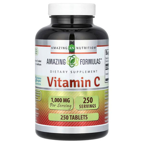 <img alt="Amazing Nutrition, Vitamin C, 1,000 mg, 250 Tablets" title="Amazing Nutrition, Vitamin C, 1,000 mg, 250 Tablets,819209020654"