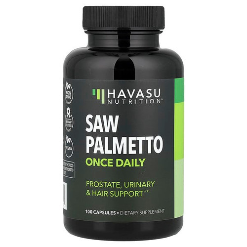 <img alt="Havasu Nutrition, Saw Palmetto, Once Daily, 100 Capsules (500 mg per Capsule)" title="Havasu Nutrition, Saw Palmetto, Once Daily, 100 Capsules (500 mg per Capsule),850008464133"