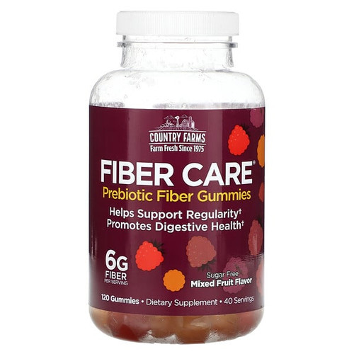 <img alt="Country Farms, Fiber Care, Prebiotic Fiber Gummies, Mixed Fruit, 120 Gummies" title="Country Farms, Fiber Care, Prebiotic Fiber Gummies, Mixed Fruit, 120 Gummies,035046132590"