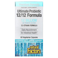 <img alt="Natural Factors, Ultimate Probiotic, 12-12 Formula, 12 Billion, 60 Vegetarian Capsules" title="Natural Factors, Ultimate Probiotic, 12-12 Formula, 12 Billion, 60 Vegetarian Capsules,068958018478"