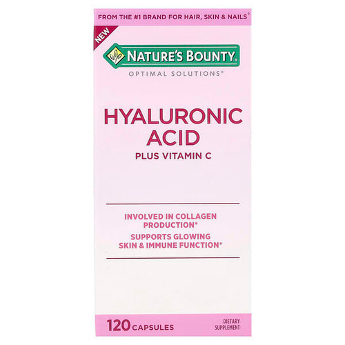 <img alt="Natures Bounty, Optimal Solutions, Hyaluronic Acid Plus Vitamin C, 120 Capsules" title="Natures Bounty, Optimal Solutions, Hyaluronic Acid Plus Vitamin C, 120 Capsules,074312014024"