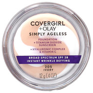 <img alt="Covergirl, Olay Simply Ageless, Foundation, SPF 28, 205 Ivory, 0.4 oz (12 g)" title="Covergirl, Olay Simply Ageless, Foundation, SPF 28, 205 Ivory, 0.4 oz (12 g),008100007943"