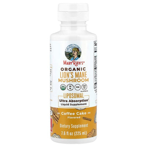 <img alt="MaryRuths, Organic Lions Mane Mushroom, Liposomal Liquid Supplement, Coffee Cake , 7.6 fl oz (225 ml)" title="MaryRuths, Organic Lions Mane Mushroom, Liposomal Liquid Supplement, Coffee Cake , 7.6 fl oz (225 ml),810104623032"