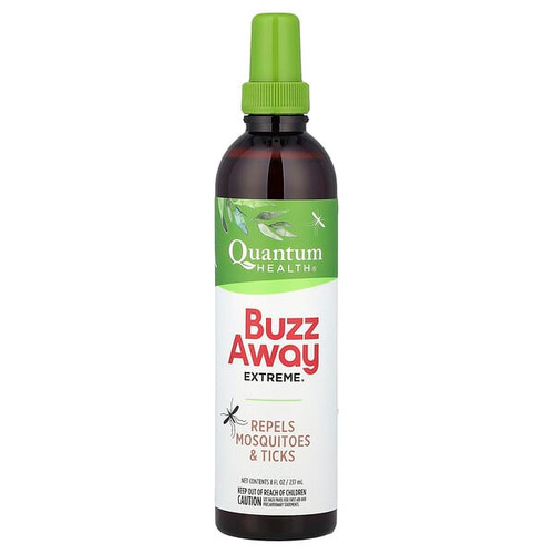 <img alt="Quantum Health, Buzz Away Extreme, Repels Mosquitoes & Ticks, 8 fl oz (237 ml)" title="Quantum Health, Buzz Away Extreme, Repels Mosquitoes & Ticks, 8 fl oz (237 ml),046985016902"