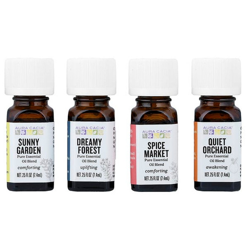 <img alt="Aura Cacia, Journey Kit, Essential Oil Diffusion Blends, 4 Bottles, 0.25 fl oz (7.4 ml) Each" title="Aura Cacia, Journey Kit, Essential Oil Diffusion Blends, 4 Bottles, 0.25 fl oz (7.4 ml) Each,051381991074"