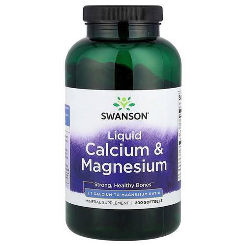 <img alt="Swanson, Liquid Calcium & Magnesium , 200 Softgels" title="Swanson, Liquid Calcium & Magnesium , 200 Softgels,087614018379"