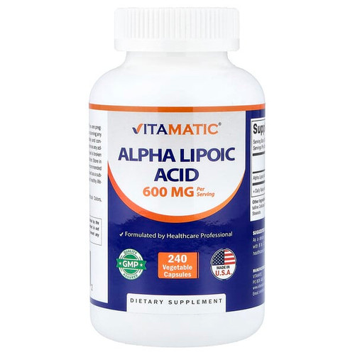 <img alt="Vitamatic, Alpha Lipoic Acid, 240 Vegetable Capsules (300 mg per Capsule)" title="Vitamatic, Alpha Lipoic Acid, 240 Vegetable Capsules (300 mg per Capsule),810078474432"