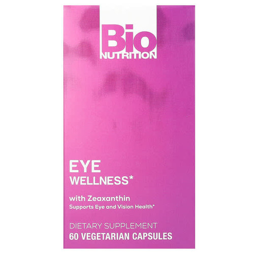 <img alt="Bio Nutrition, Eye Wellness with Zeaxanthin, 60 Vegetarian Capsules" title="Bio Nutrition, Eye Wellness with Zeaxanthin, 60 Vegetarian Capsules,854936003693"