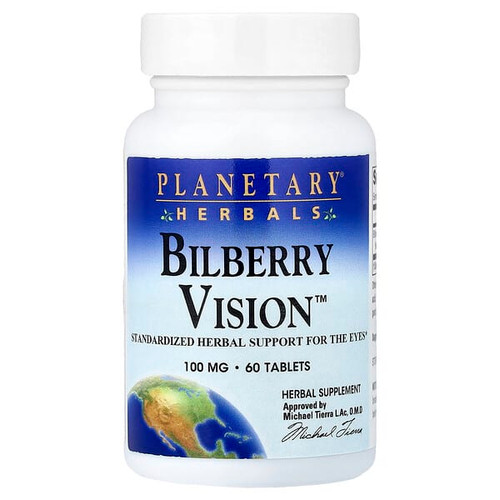 <img alt="Planetary Herbals, Bilberry Vision, 100 mg, 60 Tablets" title="Planetary Herbals, Bilberry Vision, 100 mg, 60 Tablets,021078103370"