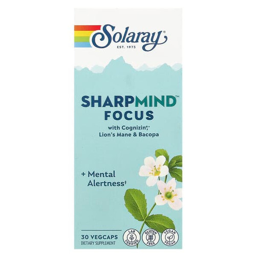 <img alt="Solaray, SharpMind Focus, 30 Vegcaps" title="Solaray, SharpMind Focus, 30 Vegcaps,076280499674"
