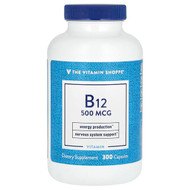 <img alt="The Vitamin Shoppe, Vitamin B12, 500 mcg, 300 Capsules" title="The Vitamin Shoppe, Vitamin B12, 500 mcg, 300 Capsules,766536011711"