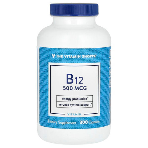 <img alt="The Vitamin Shoppe, Vitamin B12, 500 mcg, 300 Capsules" title="The Vitamin Shoppe, Vitamin B12, 500 mcg, 300 Capsules,766536011711"