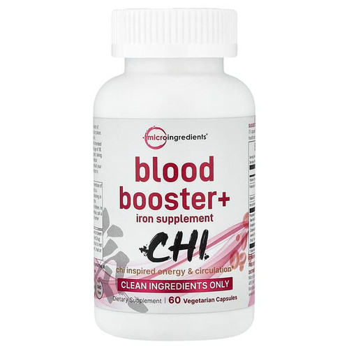 <img alt="Micro Ingredients, Blood Booster+, 60 Vegetarian Capsules" title="Micro Ingredients, Blood Booster+, 60 Vegetarian Capsules,850074438564"