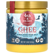 <img alt="4th & Heart, Ghee Clarified Butter, Himalayan Pink Salt, 16 oz ( 454 g)" title="4th & Heart, Ghee Clarified Butter, Himalayan Pink Salt, 16 oz ( 454 g),853104007327"