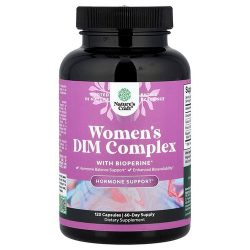 <img alt="Natures Craft, Womens DIM Complex with BioPerine, 120 Capsules" title="Natures Craft, Womens DIM Complex with BioPerine, 120 Capsules,850034386898"