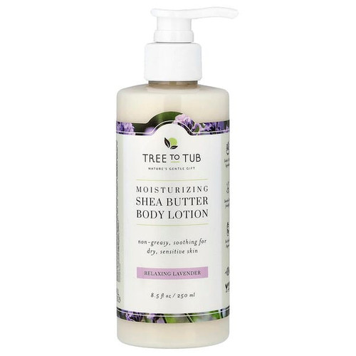 <img alt="Tree To Tub, Moisturizing Shea Butter Body Lotion, For Dry, Sensitive Skin, Relaxing Lavender, 8.5 fl oz (250 ml)" title="Tree To Tub, Moisturizing Shea Butter Body Lotion, For Dry, Sensitive Skin, Relaxing Lavender, 8.5 fl oz (250 ml),724597482383"