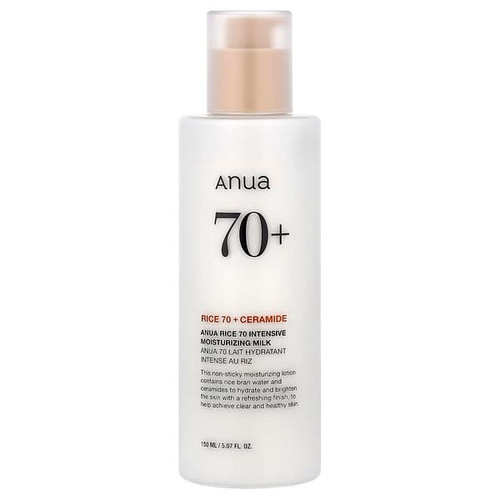 <img alt="Anua, Rice 70 Intensive Moisturizing Milk, 5.07 fl oz (150 ml)" title="Anua, Rice 70 Intensive Moisturizing Milk, 5.07 fl oz (150 ml),8809640735608"