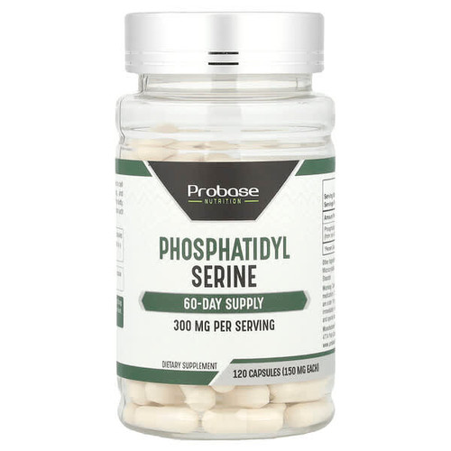 <img alt="Probase Nutrition, Phosphatidyl Serine, 120 Capsules (150 mg per Capsule)" title="Probase Nutrition, Phosphatidyl Serine, 120 Capsules (150 mg per Capsule),647379690632"