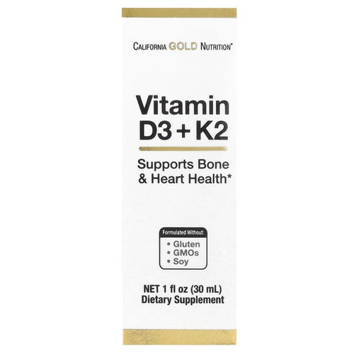 <img alt="California Gold Nutrition, Vitamin D3 + K2 as MK4, 25 mcg (1,000 IU), 1 fl oz (30 ml)" title="California Gold Nutrition, Vitamin D3 + K2 as MK4, 25 mcg (1,000 IU), 1 fl oz (30 ml),898220020492"