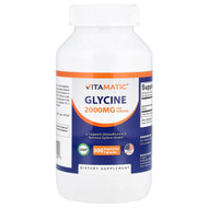 <img alt="Vitamatic, Glycine, 300 Vegetarian Capsules (666 mg per Capsule)" title="Vitamatic, Glycine, 300 Vegetarian Capsules (666 mg per Capsule),810078474807"